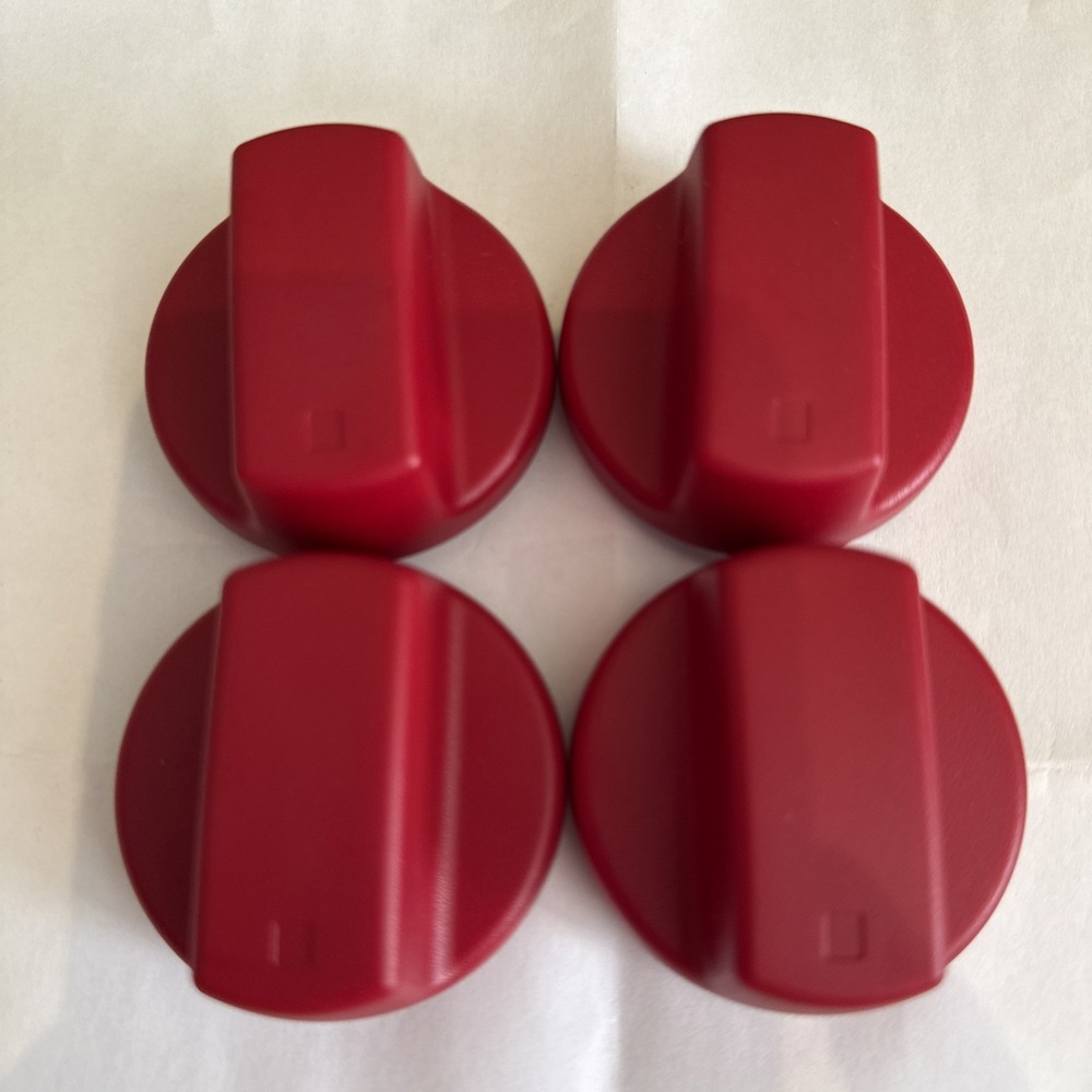 WOLF KIP 5J49/5J50 Red Oven Cooktop Knobs Replacement Parts KIP5J495J50 Set Of 4